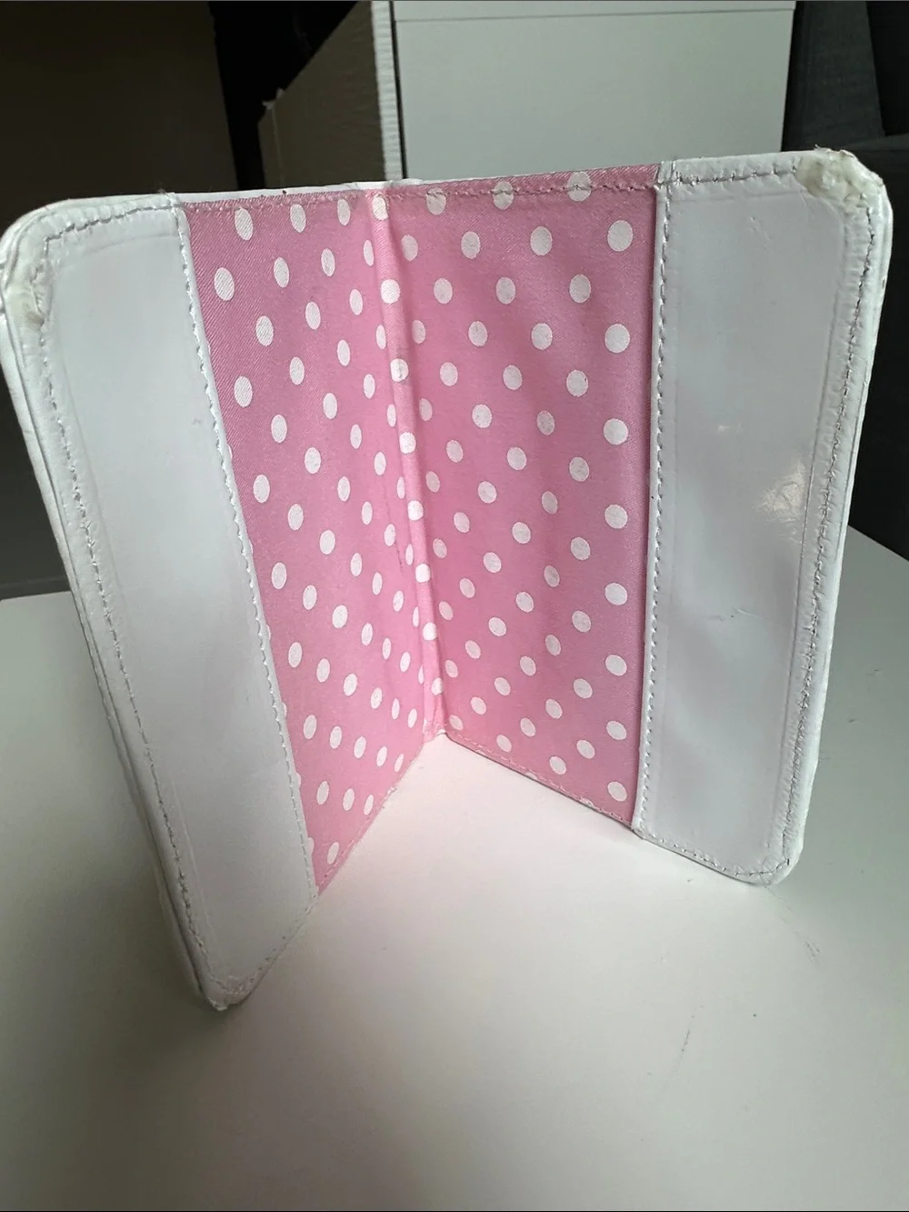 Kids 'My First Passport' White Passport Holder with Pink Airplane